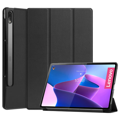 Lenovo Tab P12 Pro Trifold Bookcase Hoes - Zwart