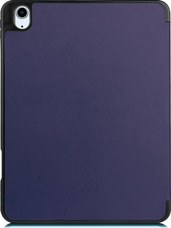 iPad Air 2020 Hoesje Book Case Met Apple Pencil Uitsparing - Donkerblauw