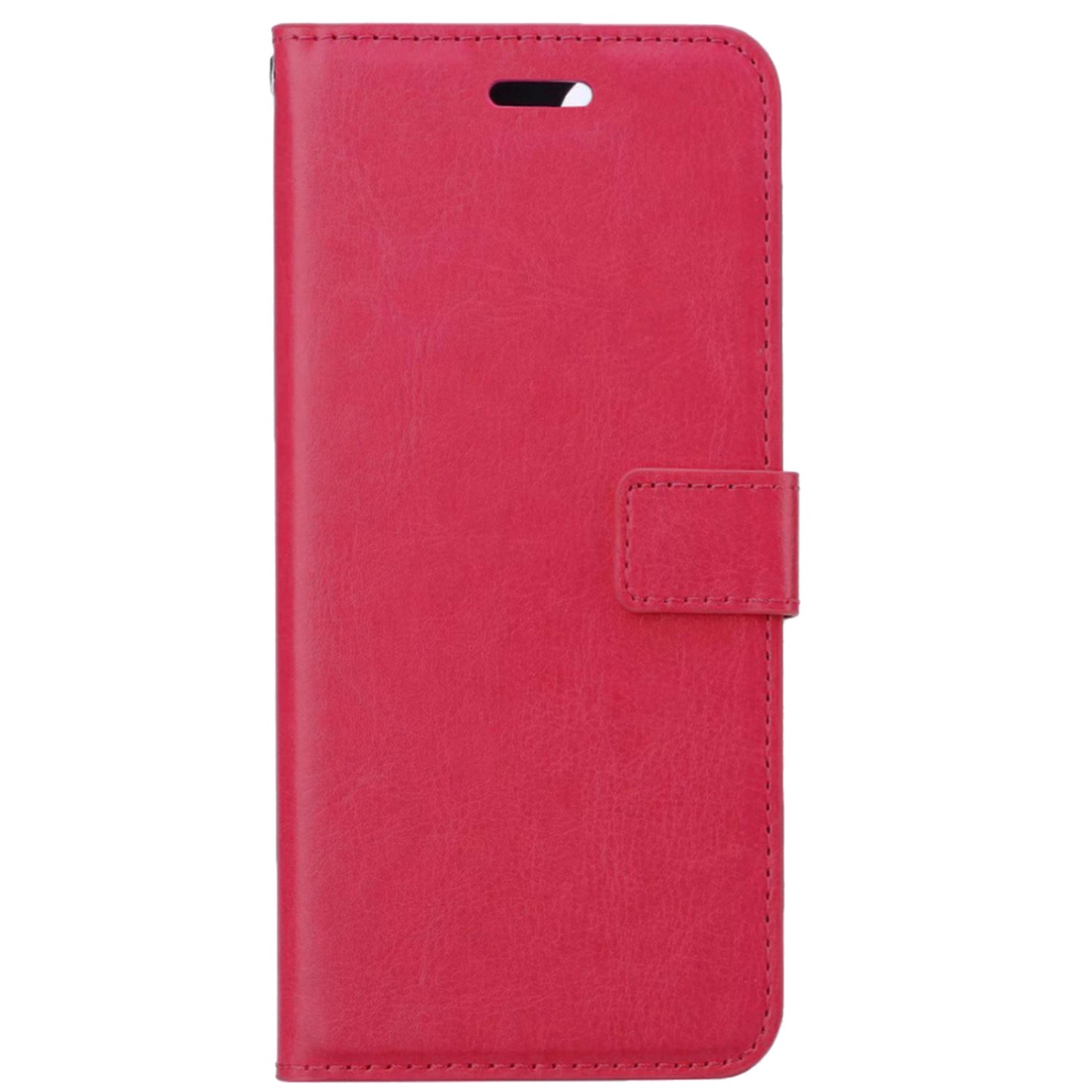 OnePlus 10 Pro Hoesje Book Case Kunstleer - Donkerroze