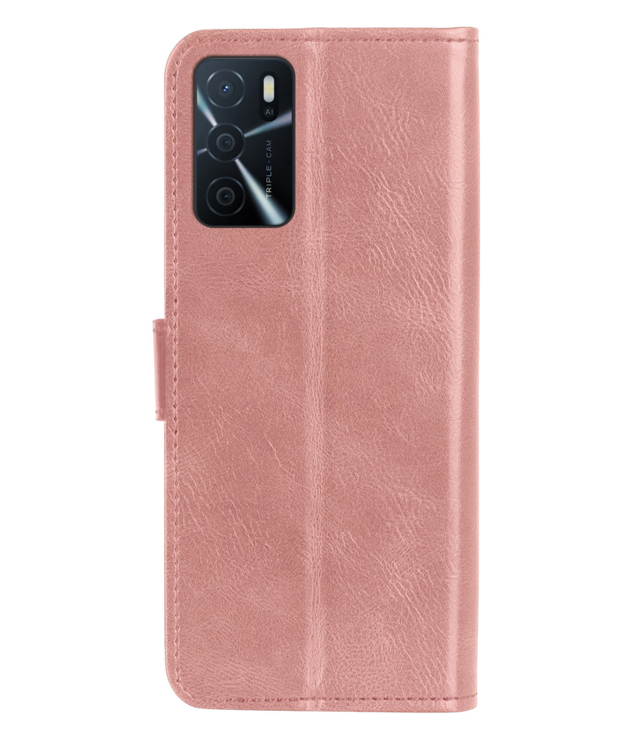 OPPO A16s Hoesje Book Case Kunstleer - Rosðð goud