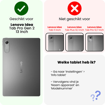 Lenovo Idea Tab Pro Gen 2 Trifold Bookcase Hoes - Donkergroen