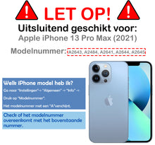 iPhone 13 Pro Max Hoesje Bookcase Cover met Kaarthouder - Donkerblauw
