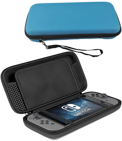 Nintendo Switch OLED Hard Cover Hoes met Koord -Blauw