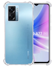 OPPO A77 Hoesje Shockproof Backcover Siliconen - Transparant