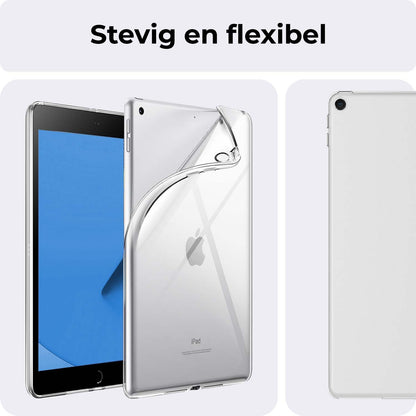 iPad 10.2 2021 Hoesje Siliconen Backcover Lichtgewicht - Transparant