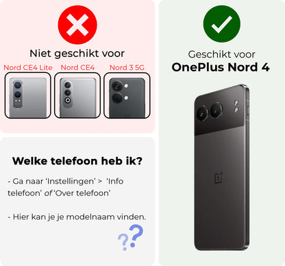 OnePlus Nord 4 Hoesje Shockproof Backcover Siliconen - Transparant