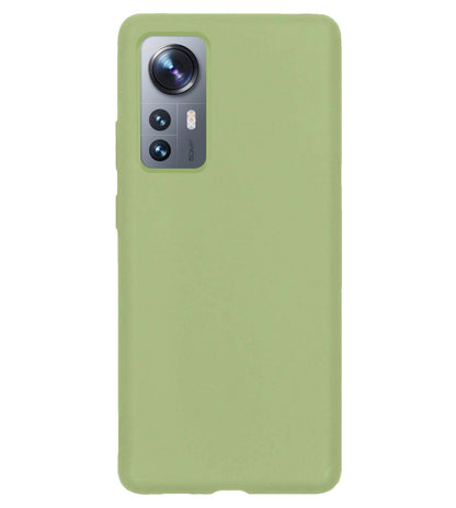 Xiaomi 12 Hoesje Siliconen Backcover Lichtgewicht - Groen