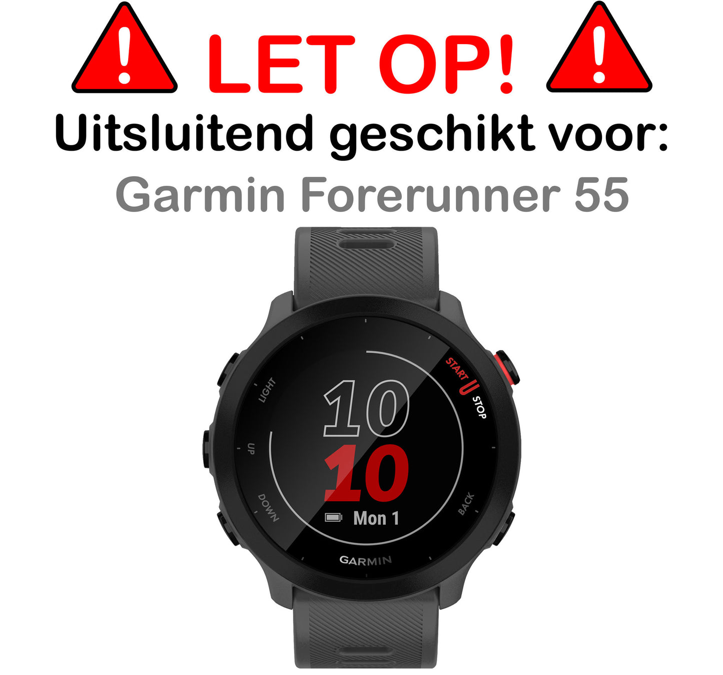 Garmin Forerunner 55 Screenprotector Tempered Glass