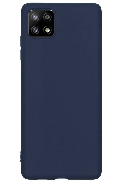 Samsung A22 4G Hoesje Siliconen - Donkerblauw