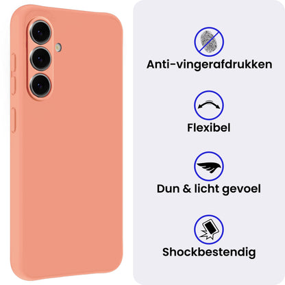 Samsung A37 Hoesje Siliconen Backcover Lichtgewicht - Perzik