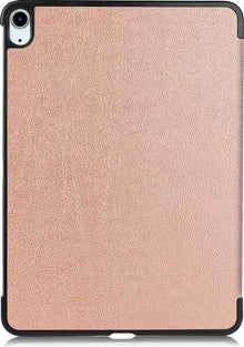 iPad Air 2020 Trifold Bookcase Hoes - Rosé goud