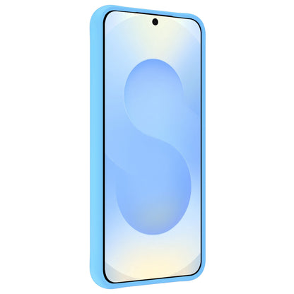 Samsung S25 Edge Hoesje Siliconen Backcover Lichtgewicht - Lichtblauw