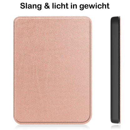Kobo Clara 2E Bookcase Hoes Shockabsorberend - Rosé Goud
