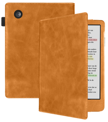 Kobo Clara Colour Leren Bookcase Hoes - Bruin