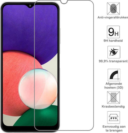 Samsung A22 4G Screenprotector Gehard Glas - Anti-kras