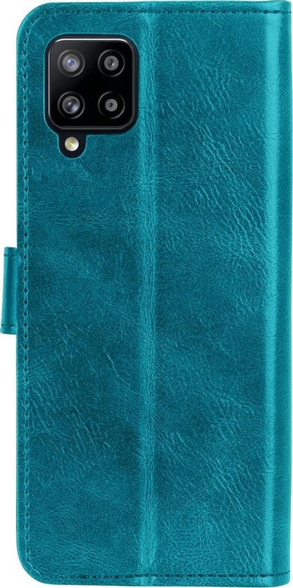 Samsung A42 Hoesje Bookcase Cover met Kaarthouder - Turquoise