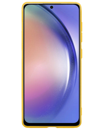 Samsung A54 Hoesje Siliconen Backcover Lichtgewicht - Geel