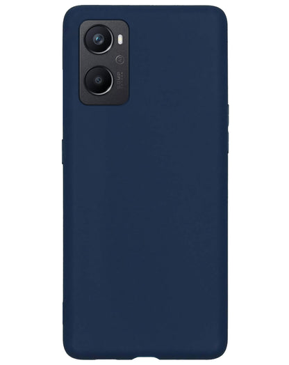OPPO A76 Hoesje Siliconen Backcover Lichtgewicht - Donkerblauw