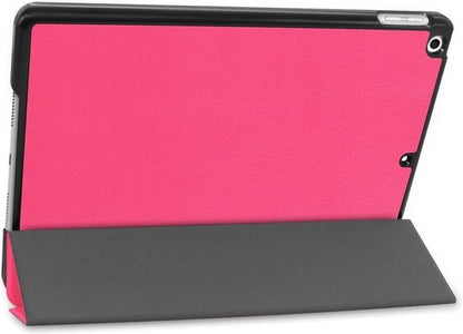iPad 10.2 2019 Trifold Bookcase Hoes - Roze
