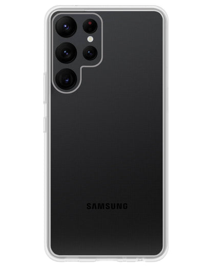 Samsung S22 Ultra Hoesje Siliconen Backcover Lichtgewicht - Transparant