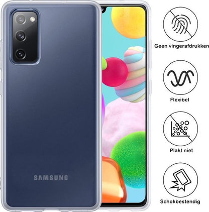 Samsung A41 Hoesje Siliconen - Transparant