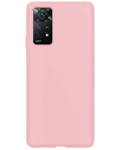 Xiaomi Redmi Note 11 Hoesje Siliconen Backcover Lichtgewicht - Lichtroze