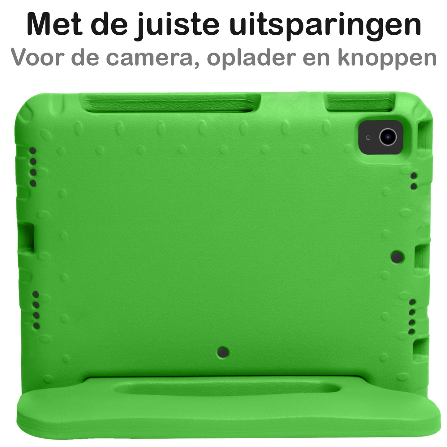 iPad Air 2022 Hoesje Kids Cover Bumper - Groen