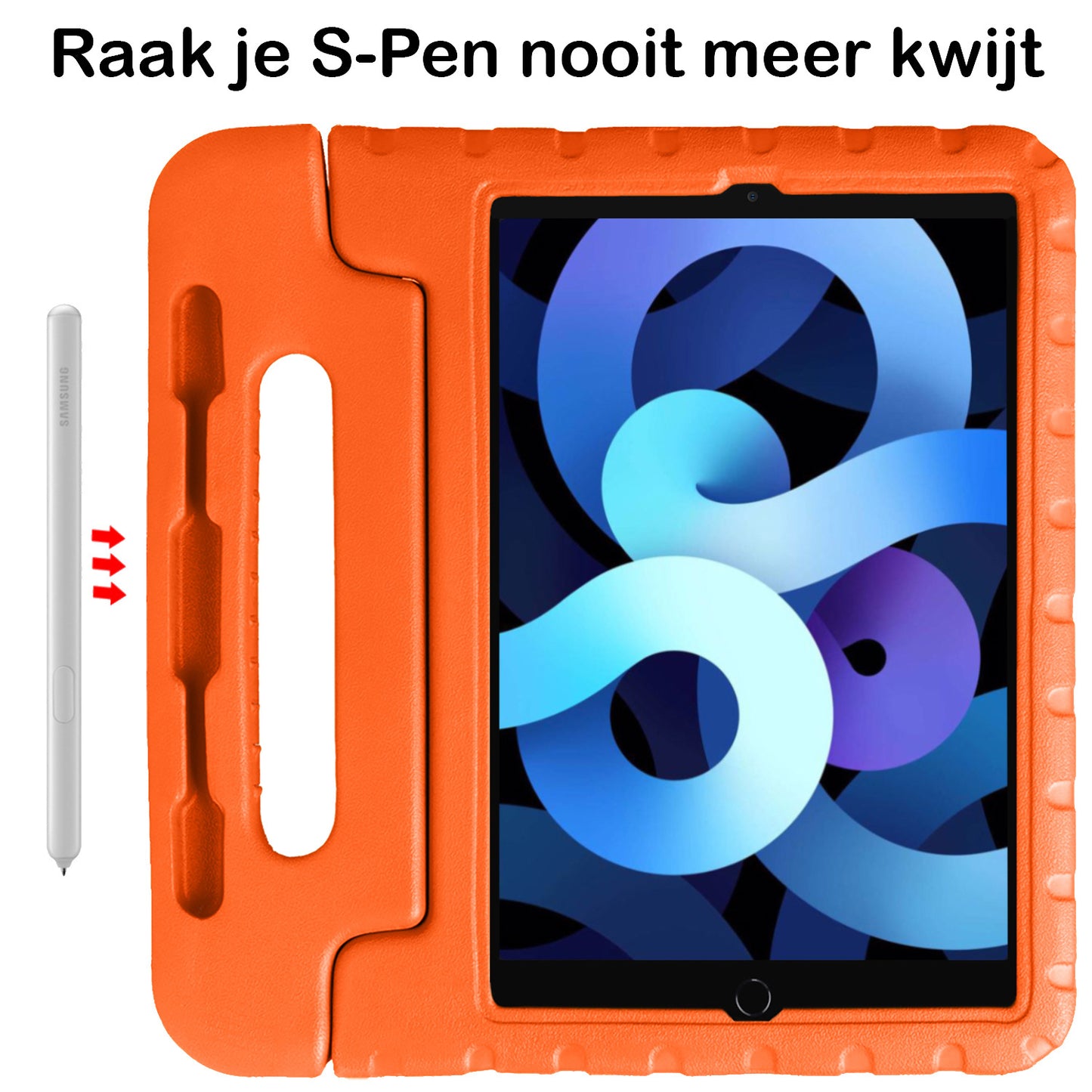 iPad Air 2022 Hoesje Kids Cover Bumper - Oranje