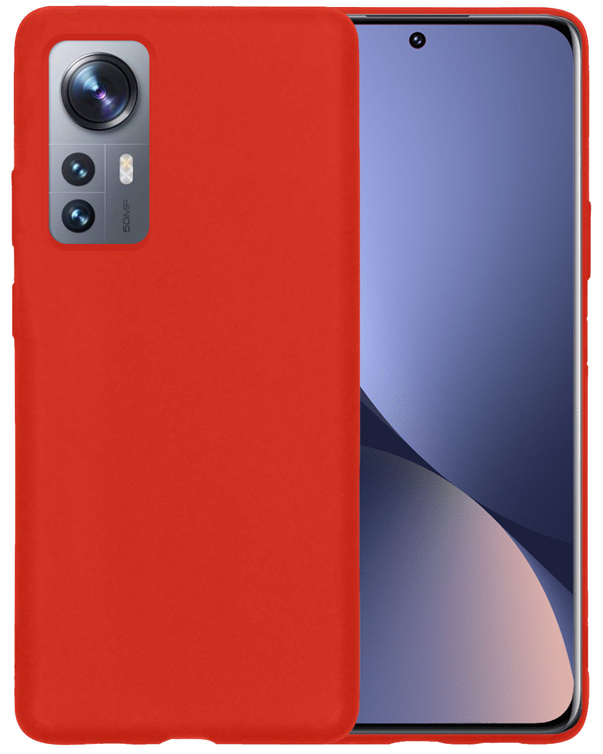 Xiaomi 12X Hoesje Siliconen - Rood