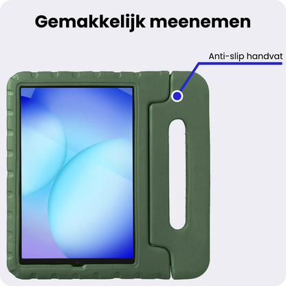 Samsung Galaxy Tab A11 Kinderhoes Shockabsorberend Foam - Donkergroen