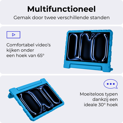 iPad Pro 2024 (11 inch) Kinderhoes Shockabsorberend Foam - Blauw