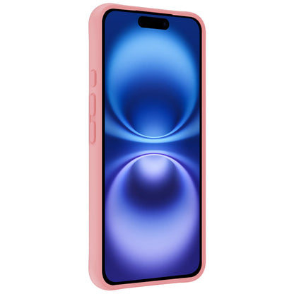 iPhone 16 Hoesje Siliconen Backcover Lichtgewicht - Lichtroze