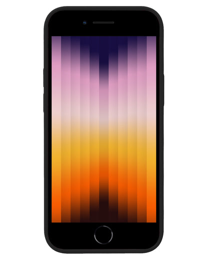 iPhone SE 2022 Hoesje Siliconen Backcover Lichtgewicht - Zwart