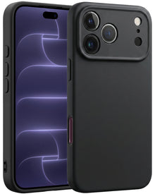 iPhone 18 Pro Hoesje Siliconen Backcover Lichtgewicht - Zwart