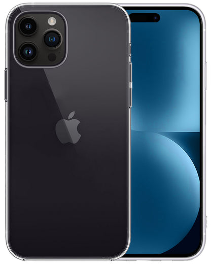 iPhone 15 Pro Hoesje Siliconen Backcover Lichtgewicht - Transparant