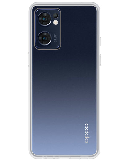 OPPO Find X5 Lite Hoesje Siliconen Backcover Lichtgewicht - Transparant