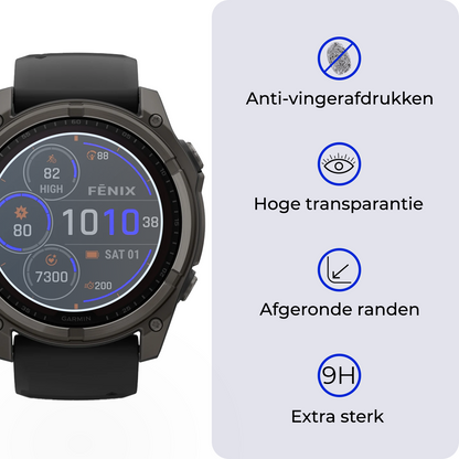 Screenprotector Geschikt voor Garmin Fenix 8 Solar (47 mm) Screenprotector Glas Gehard Screen Cover - Screen Protector Geschikt voor Garmin Fenix 8 Solar Screenprotector Tempered Glass