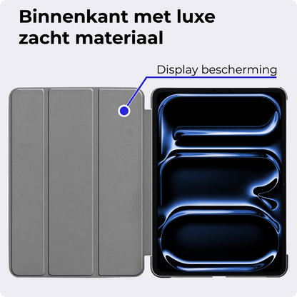 iPad Pro 2024 (11 inch) Hoesje Book Case - Zwart