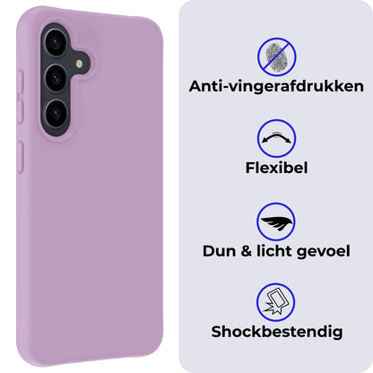 Samsung A55 Hoesje Siliconen - Lila