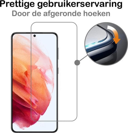 Samsung S21 Screenprotector Gehard Glas - Volledige dekking