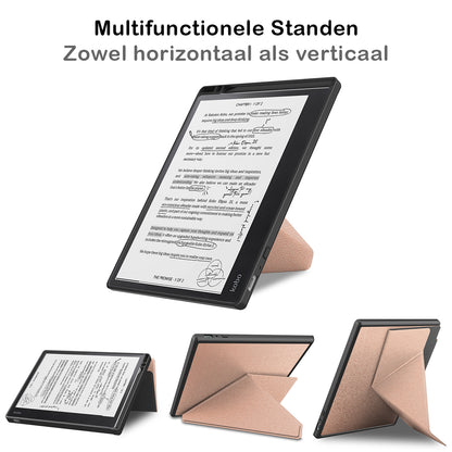 Kobo Elipsa 2E Trifold Bookcase Hoes - Rosé Goud
