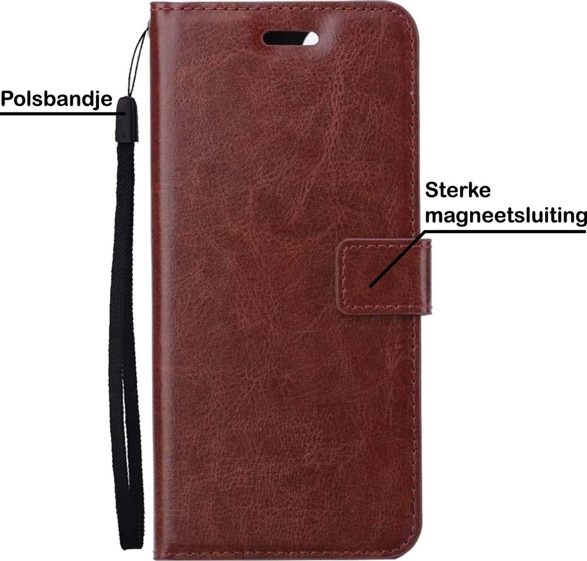 Samsung A32 5G Hoesje Book Case Kunstleer - Bruin