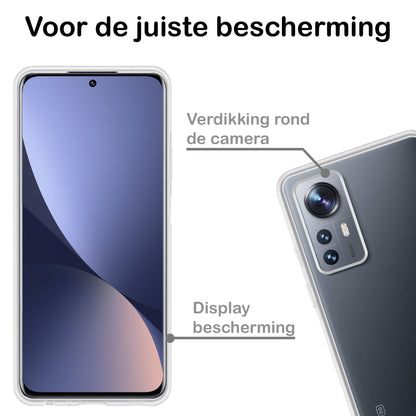 Xiaomi 12X Hoesje Siliconen Backcover Lichtgewicht - Transparant