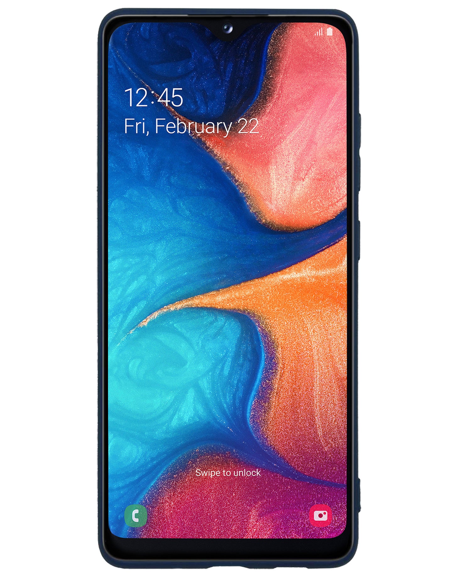 Samsung A20e Hoesje Siliconen - Donkerblauw