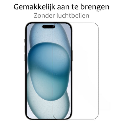 iPhone 15 Screenprotector Gehard Glas - Anti-kras