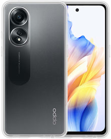 OPPO A58 Hoesje Siliconen Backcover Lichtgewicht - Transparant