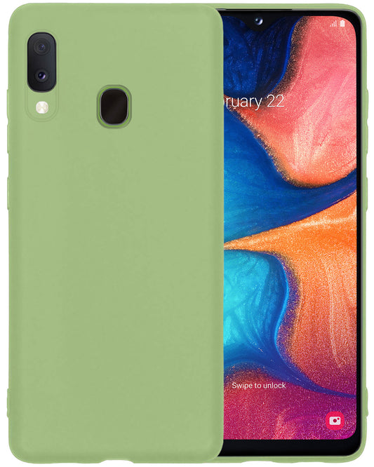 Samsung A20e Hoesje Siliconen - Groen