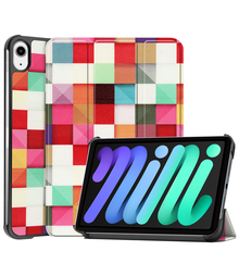 iPad Mini 7 Trifold Bookcase Hoes - Blokken