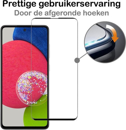 Samsung A52s Screenprotector Gehard Glas - Full Screen