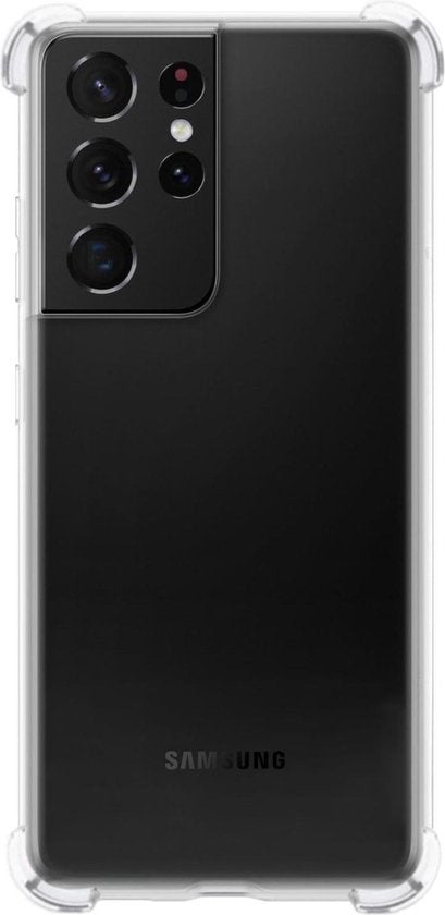 Samsung S21 Ultra Hoesje Shockproof Backcover Siliconen - Transparant